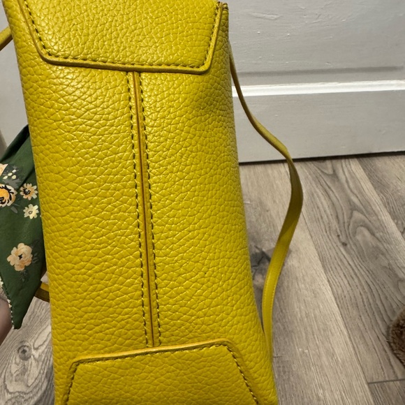 Steve Madden Mustard Tote with Floral Accent - Picture 8 of 9